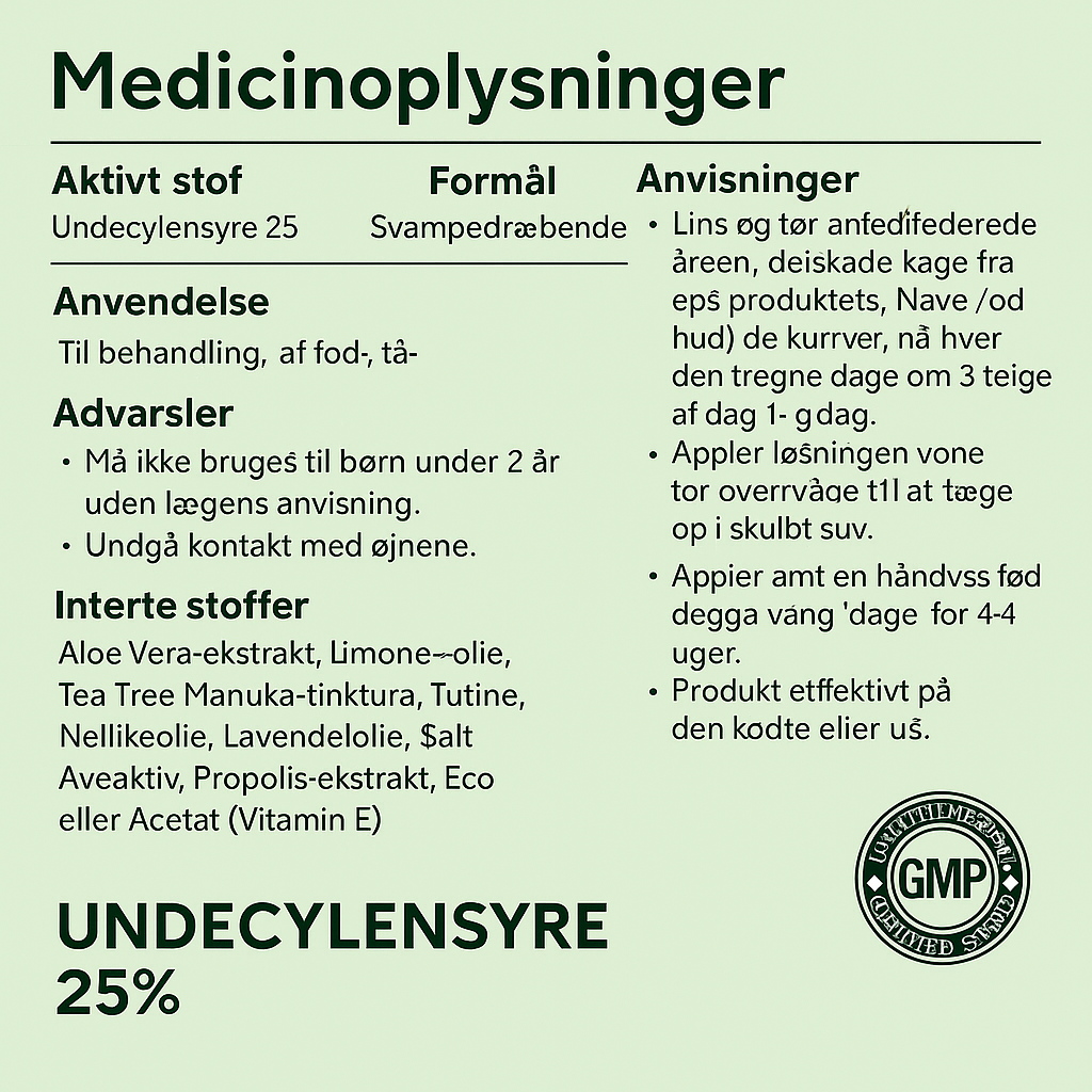 Antifungalt serum fjerner svamp
